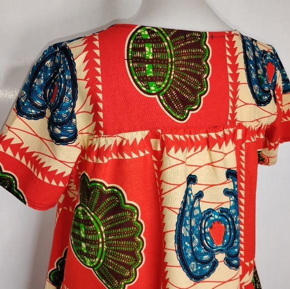 GRASS FIELDS AFRICAN COTTON DRESS NWOT - Picture 8 of 8